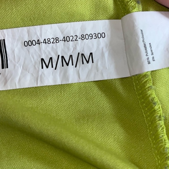 lime / brat green forever 21 spaghetti strap crop top with cups & ruched fabric - Picture 7 of 7